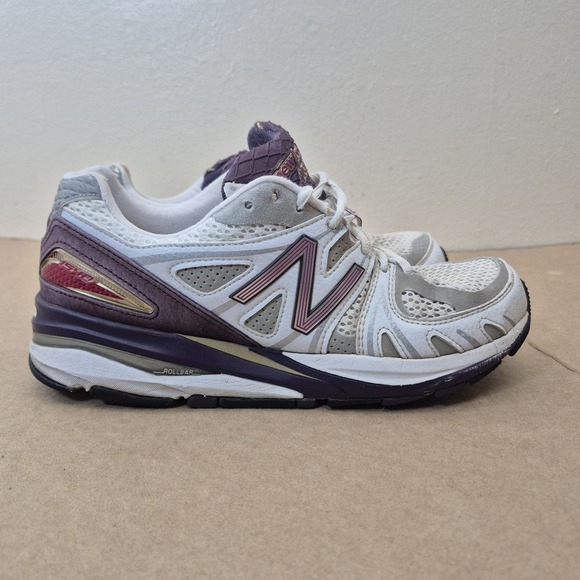 New Balance 1540 Made in USA Women's 10 Running Shoes - White & Purple - Picture 5 of 13